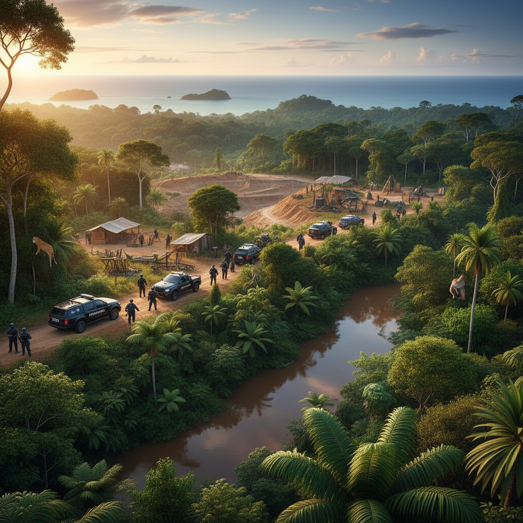 Interpol-backed police make nearly 200 arrests in Amazon region gold mining sweep