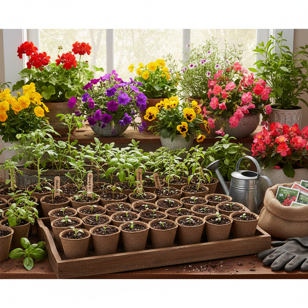 Seeds to Start Indoors 6–8 Weeks Before Your Last Frost
