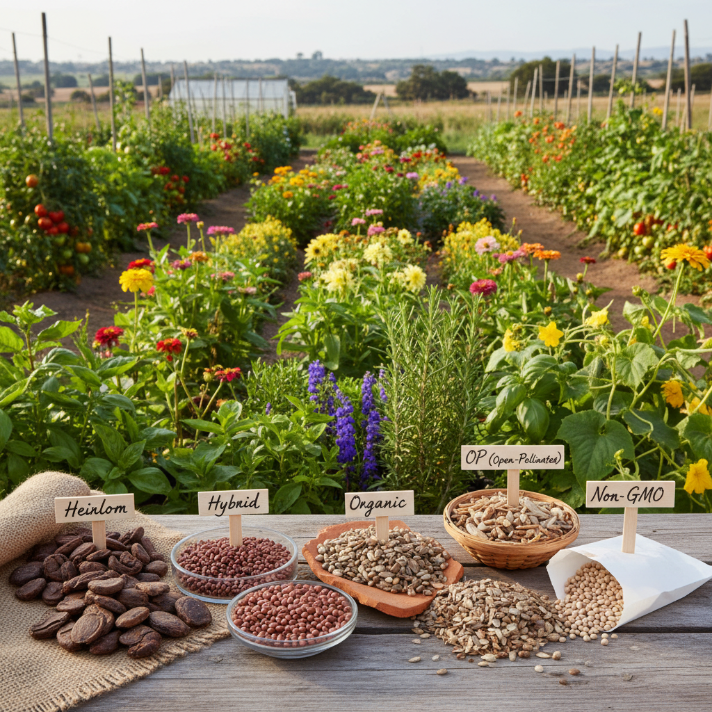 Different Types of Seeds: Hybrid, Heirloom, Organic, OP, and Non-GMO