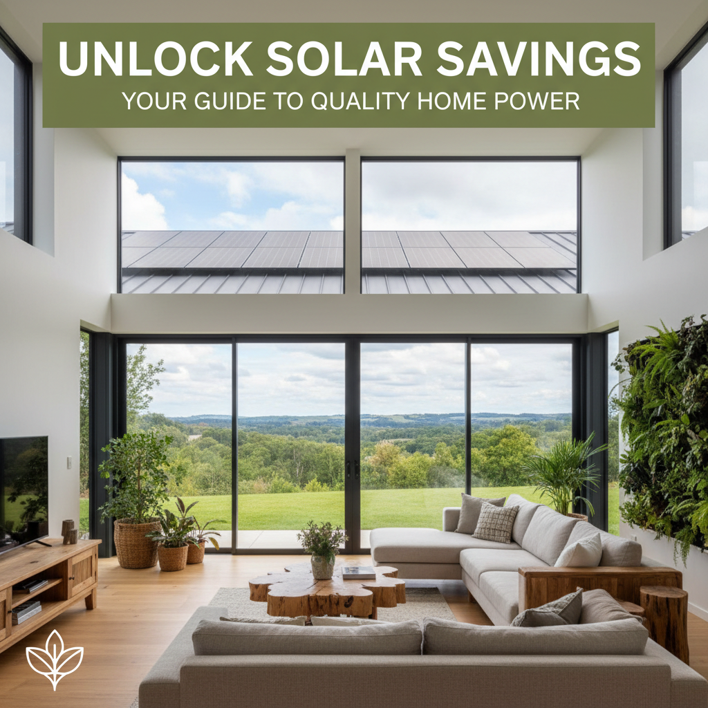 Unlock Solar Savings: Your Guide to Quality Home Power