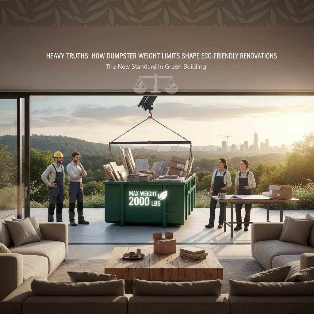 Heavy Truths: How Dumpster Weight Limits Shape Eco-Friendly Renovations