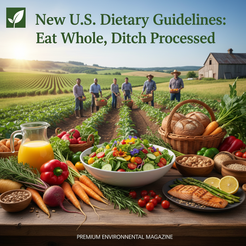 New U.S. Dietary Guidelines: Eat Whole, Ditch Processed
