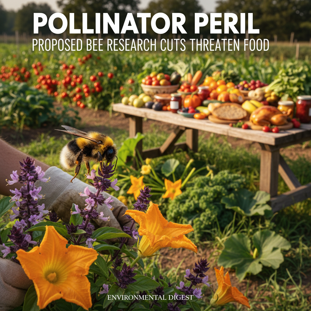 Pollinator Peril: Proposed Bee Research Cuts Threaten Food