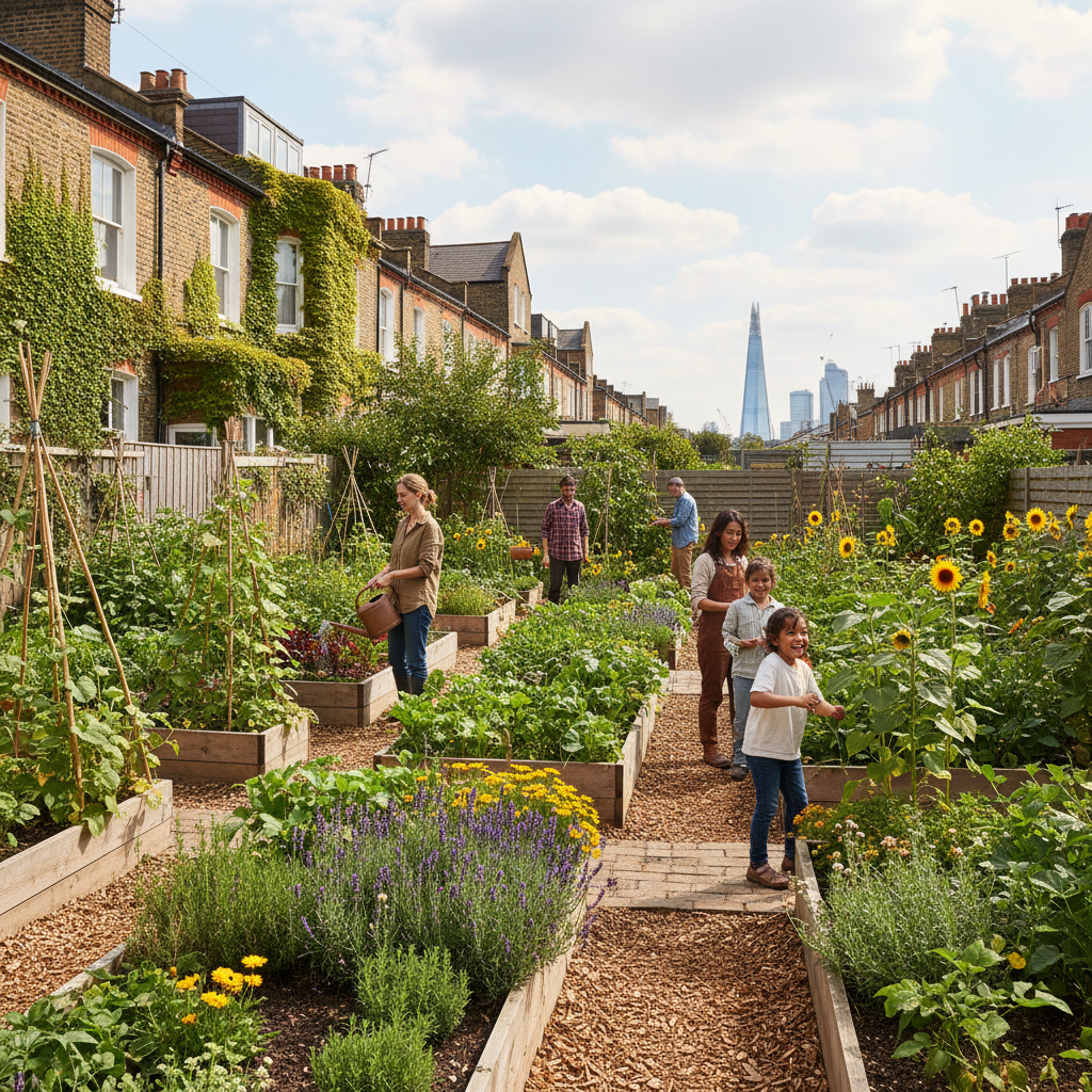 London Transforms Yards Into Thriving Community Gardens