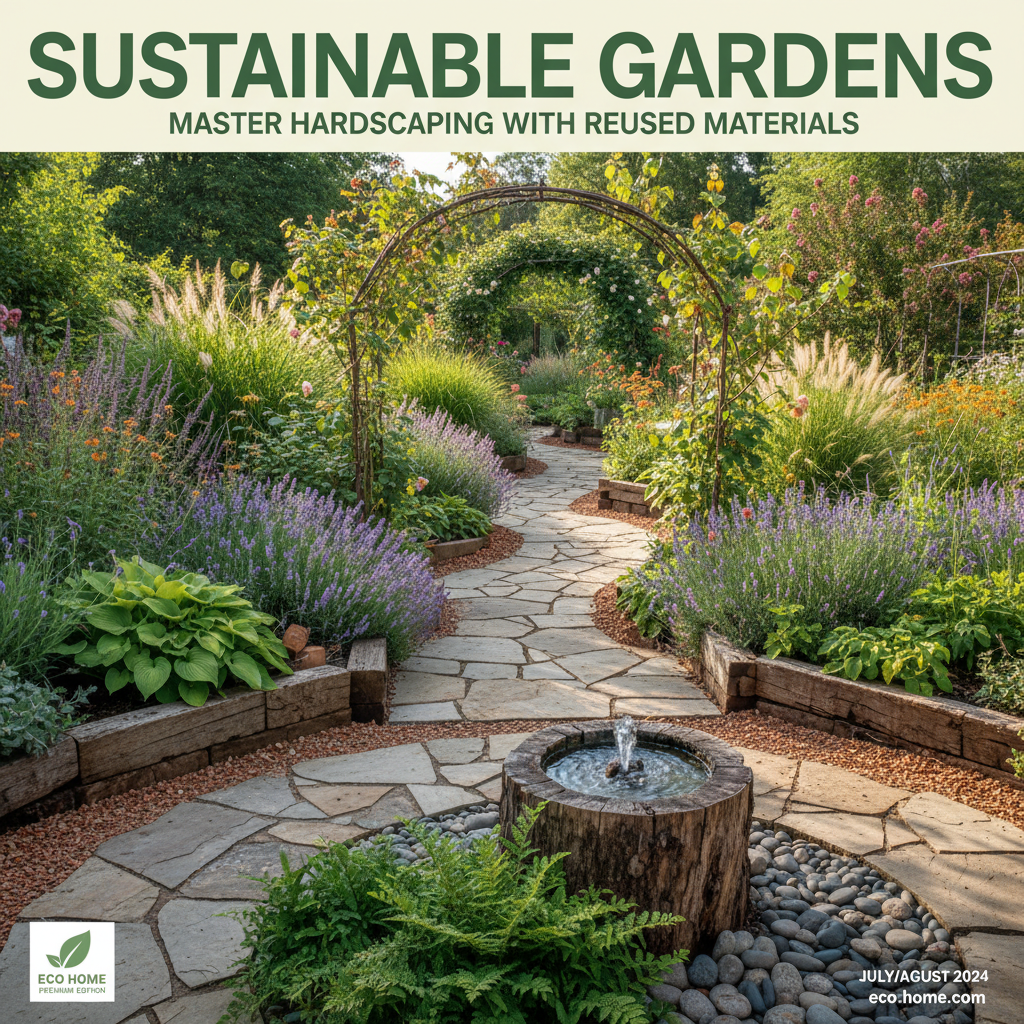 Sustainable Gardens: Master Hardscaping with Reused Materials