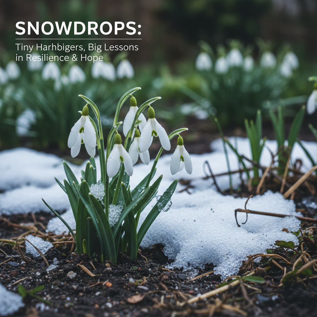 Snowdrops: Tiny Harbingers, Big Lessons in Resilience & Hope