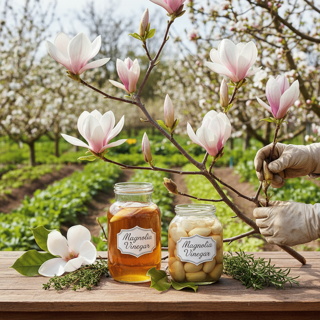 Magnolia Magic: Crafting Vinegar & Pickled Buds for Spring
