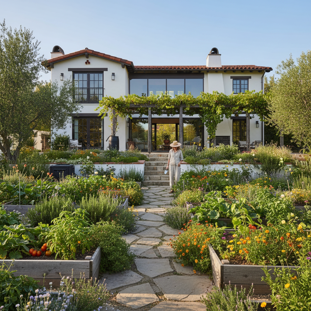 LA Oasis: Modern Spanish Colonial Design for Sustainable Living