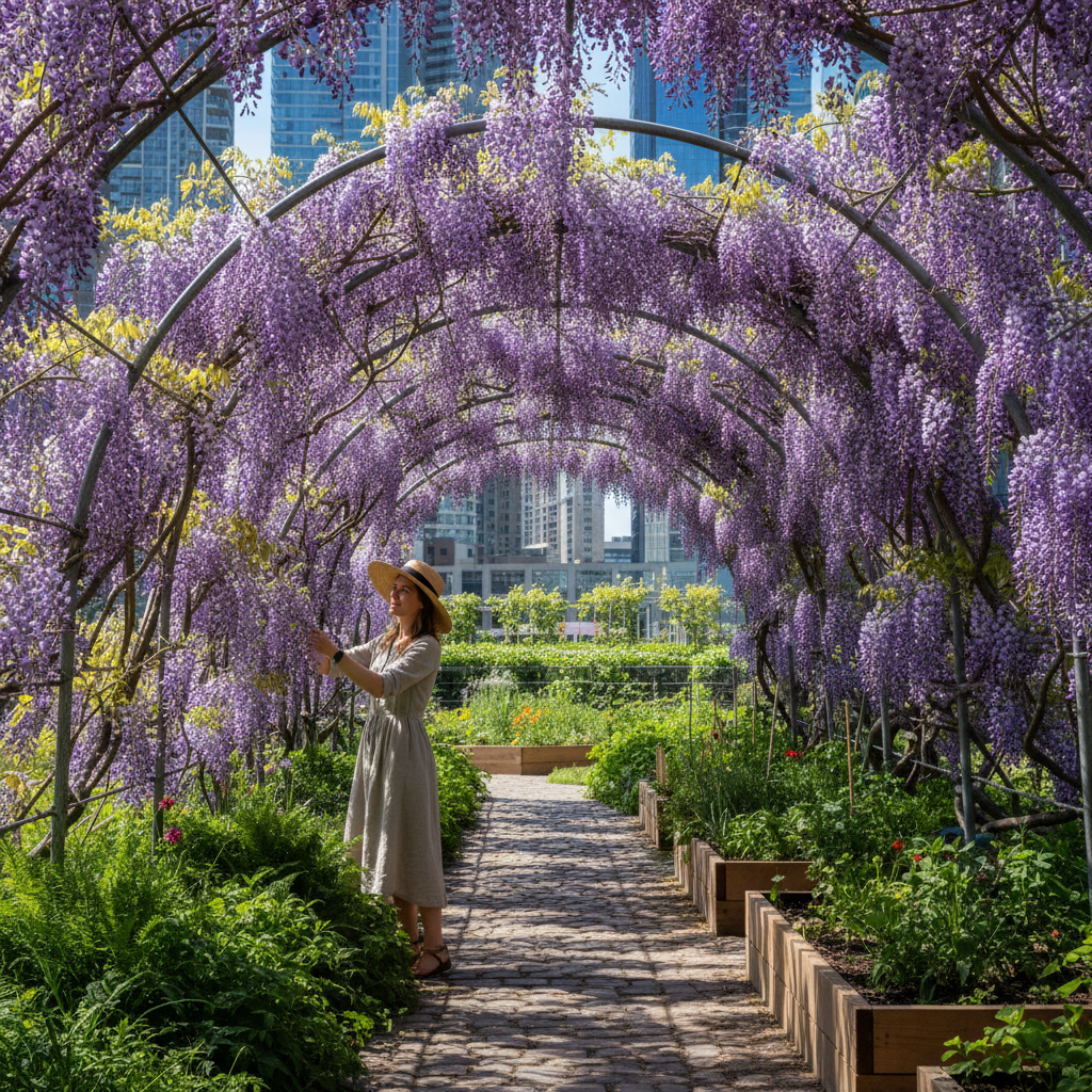 Manhattan's Wisteria Walks: Urban Blooms & Green Escapes