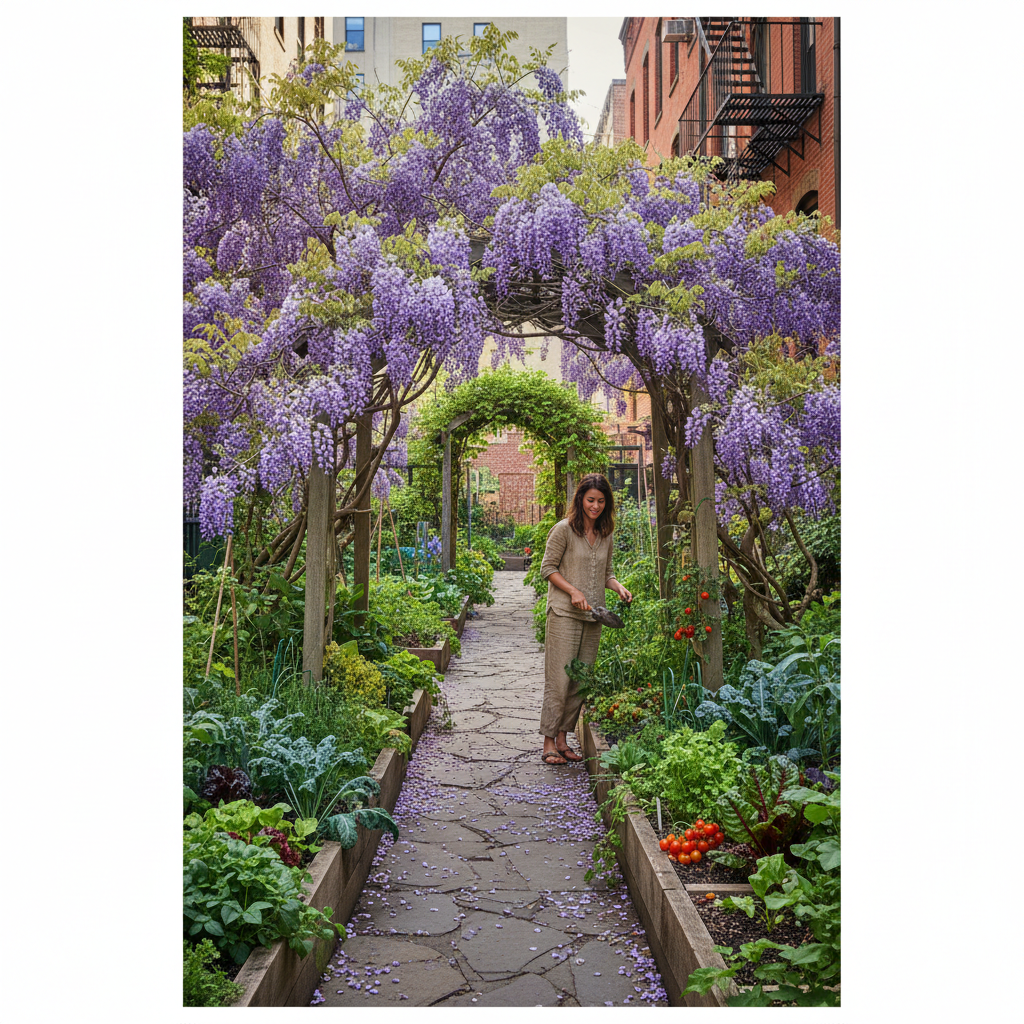 Wisteria Walks: Blooming Urban Wellness in Manhattan