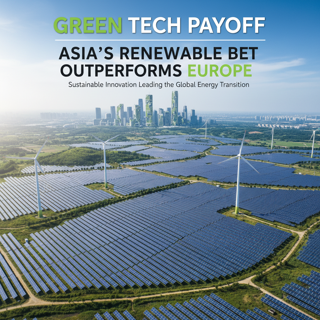 Green Tech Payoff: Asia's Renewable Bet Outperforms Europe