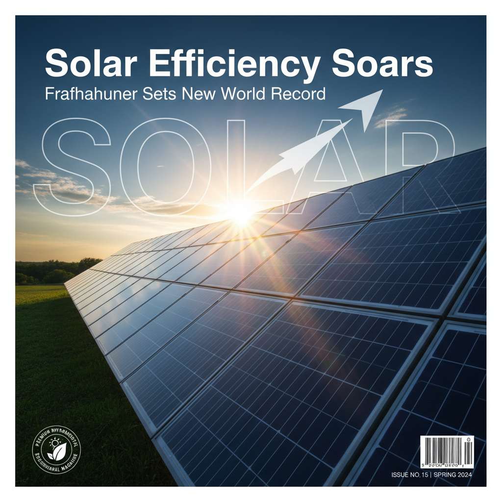 Solar Efficiency Soars: Fraunhofer Sets New World Record