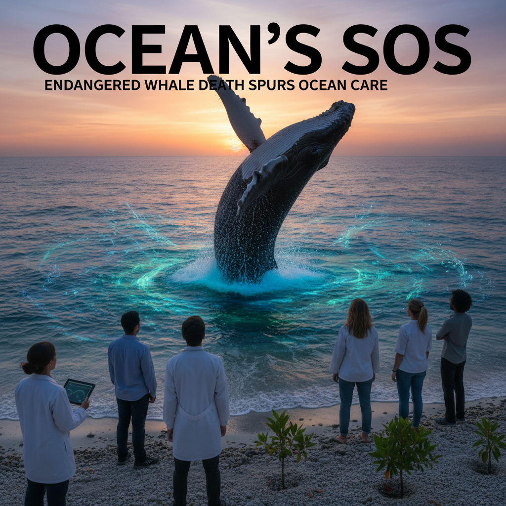 Ocean's SOS: Endangered Whale Death Spurs Ocean Care