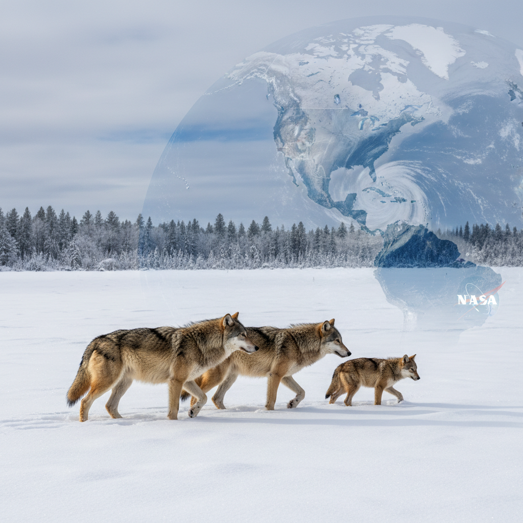 Winter's White Blanket: NASA Satellites Reveal US Deep Freeze