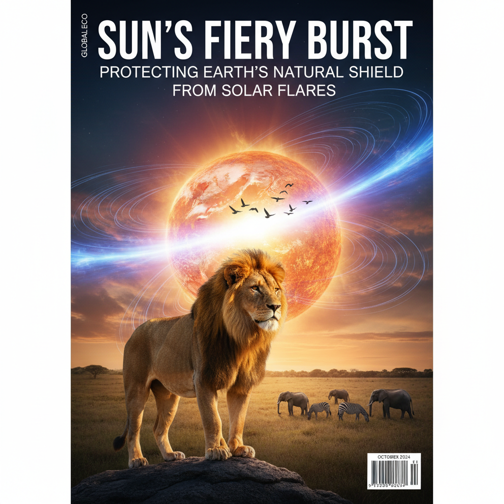 Sun's Fiery Burst: Protecting Earth's Natural Shield from Solar Flares