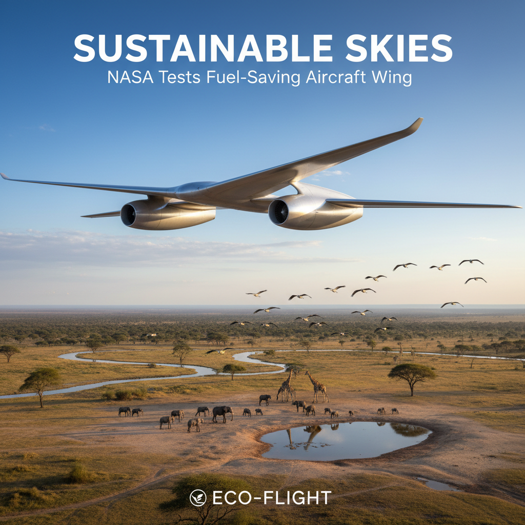 Sustainable Skies: NASA Tests Fuel-Saving Aircraft Wing