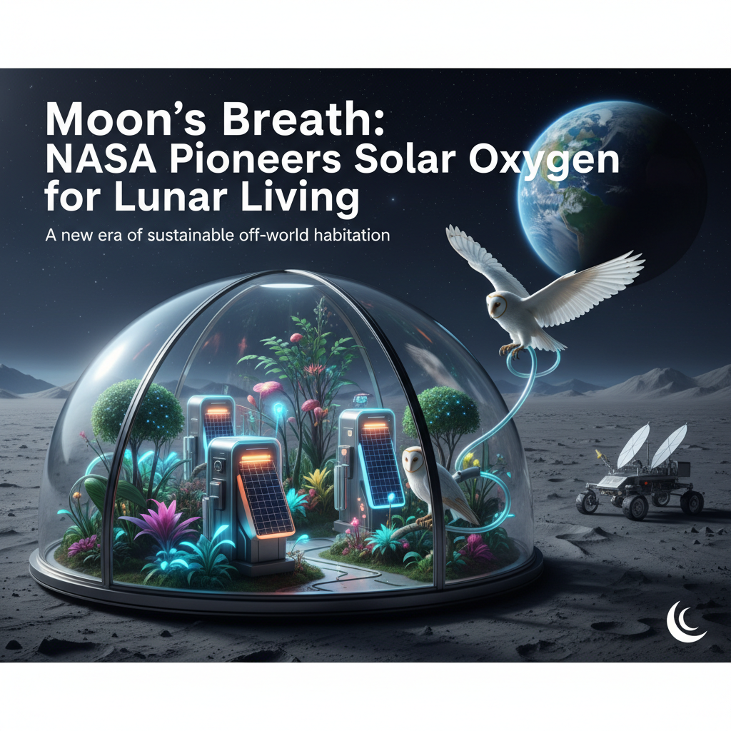 Moon's Breath: NASA Pioneers Solar Oxygen for Lunar Living