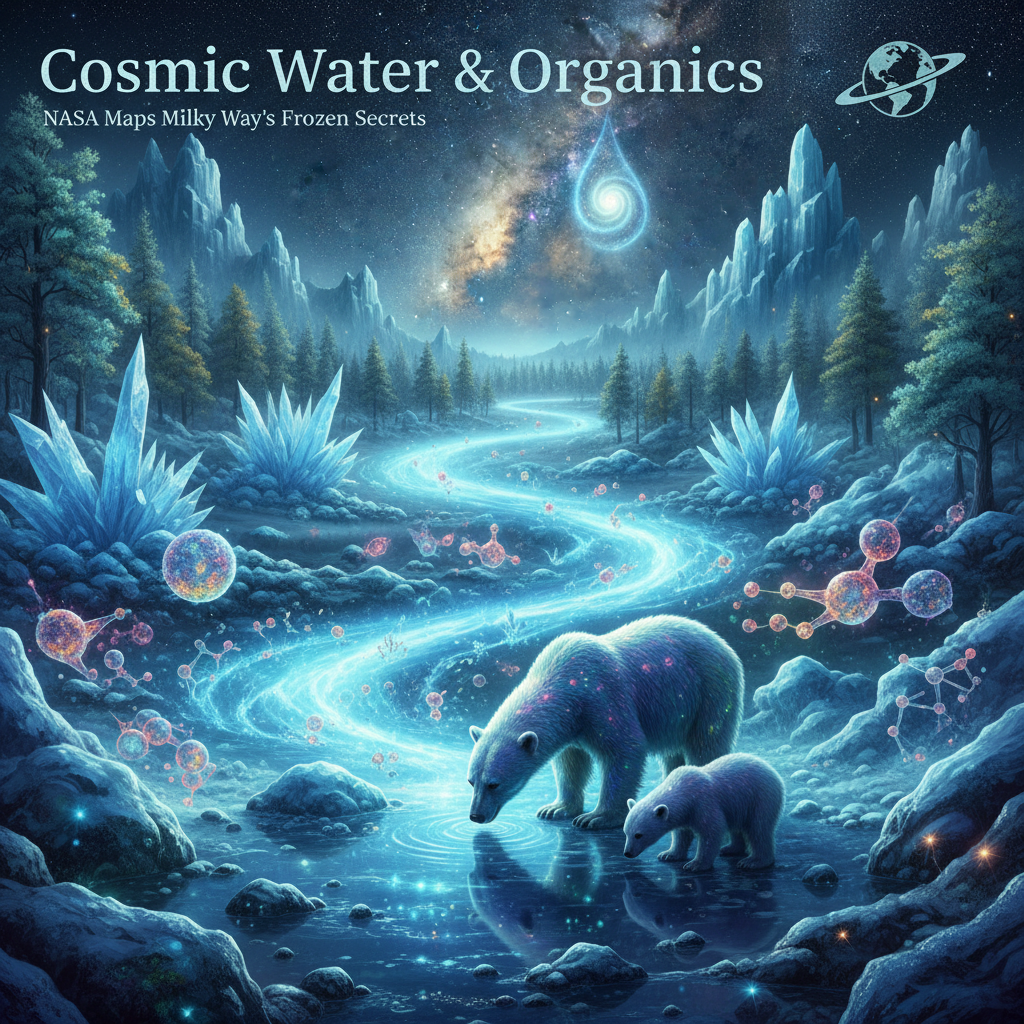 Cosmic Water & Organics: NASA Maps Milky Way's Frozen Secrets