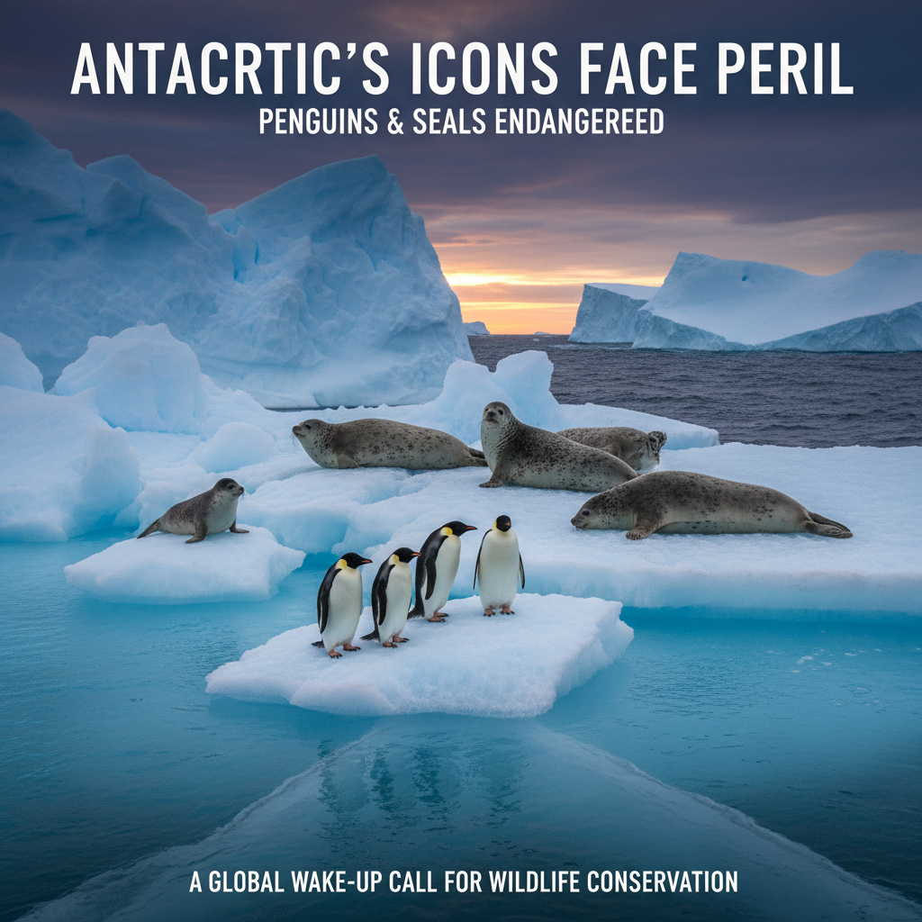 Antarctic's Icons Face Peril: Penguins & Seals Endangered