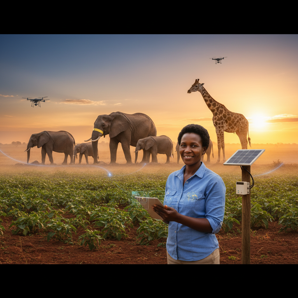 Zambia's Tech Bridge: Farmers & Wildlife Coexist