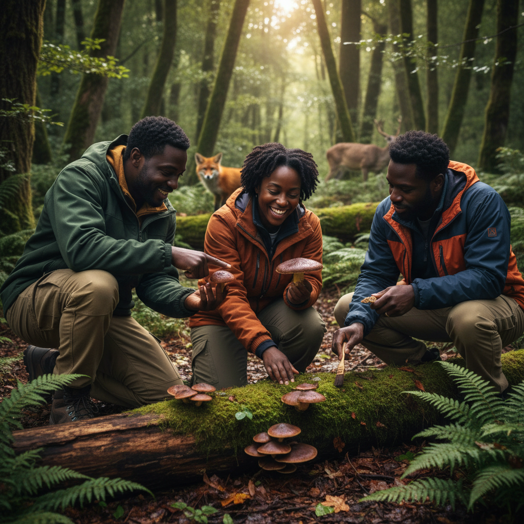Unearthing Connection: Black Mushroom Hunters Find Purpose in Fungi