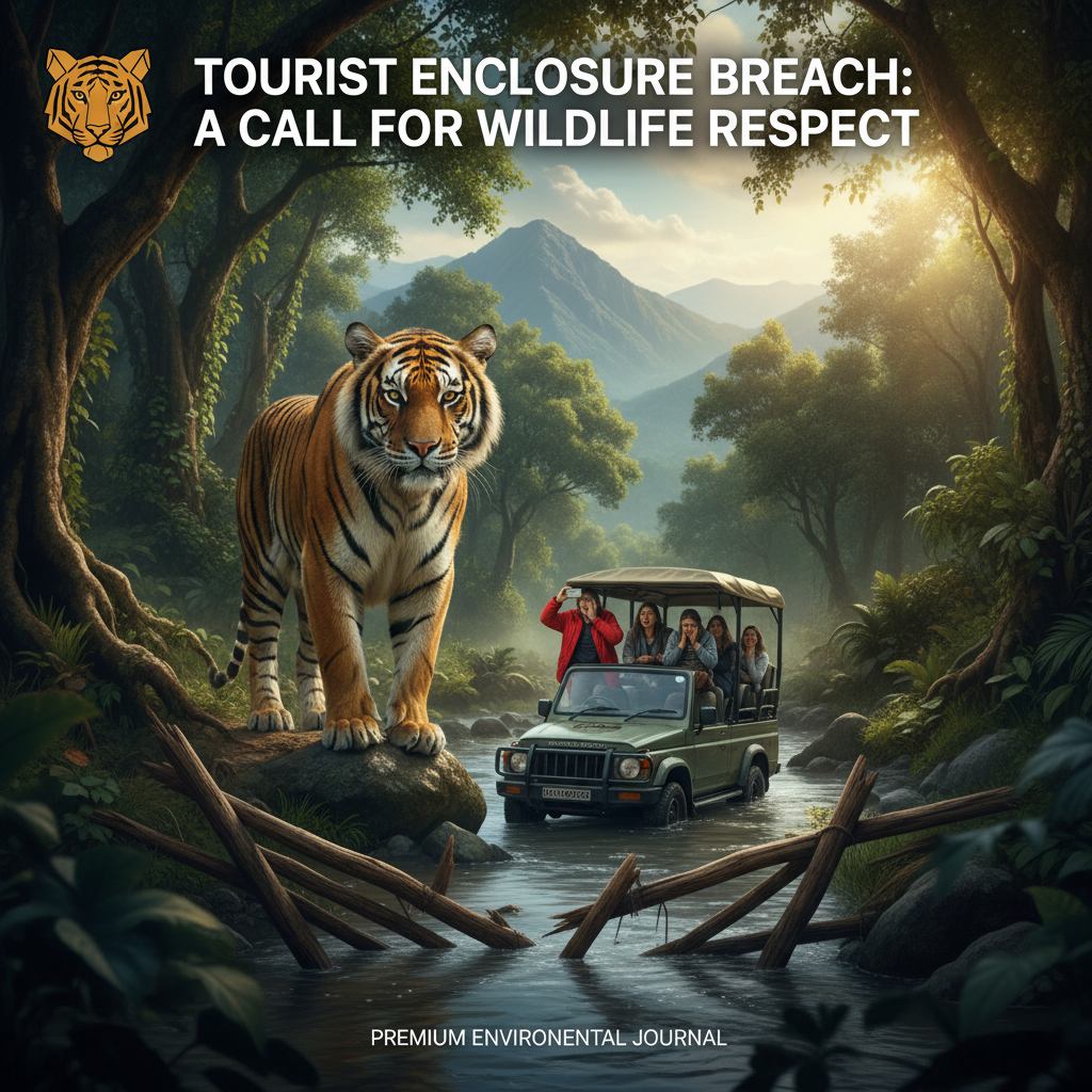 Tourist Enclosure Breach: A Call for Wildlife Respect