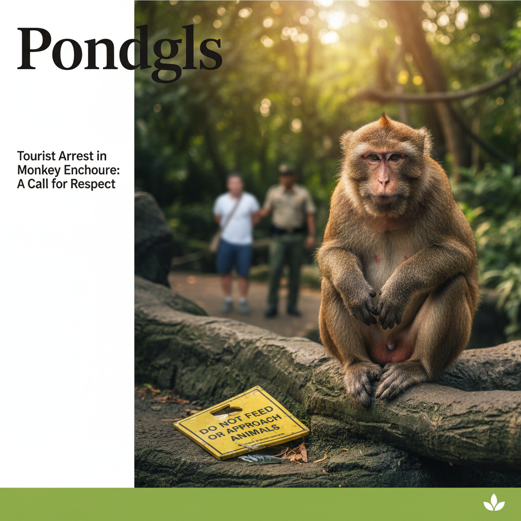 Tourist Arrest in Monkey Enclosure: A Call for Respect